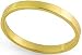 14K Gold Flat Classic-Fit Wedding Band with Polished Finish, 2mm Wide
