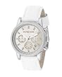 MICHAEL Michael Kors Watch, Women's Chronograph White Leather Strap MK5049