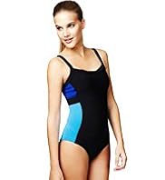 Tummy Control Sporty Colour Block Swimsuit