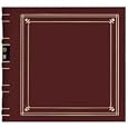 Pioneer Bonded Leather 3 Ring Photo Album, Holds 200 4x6" Photos, 2 Per Page, Color: Burgundy.