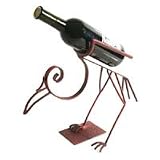 NOVICA Steel wine bottle holder, 'Paracas Bird'