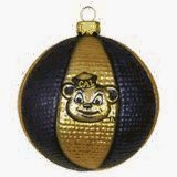 California Golden Bears 3.5" Collegiate Glass Basketball Holiday Ornament - NCAA College Athletics