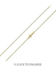 14K Gold Plated Silver Italian Bead Chains 1.5MM (16", 18", 20", 22", 24", 30" Inch Lengths)