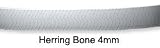 Sterling Silver Herring Bone 18 4mm Necklace