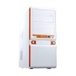 MS-Tech LC-182 - Midi Tower - ATX - white+orange