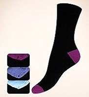 3 Pairs of Cotton Rich Reinforced Heel Socks with Stay New Technology