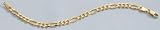 10K Yellow Gold Figaro Bracelet, 8