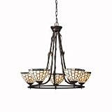 Kichler 66049 Bronze Botanical Reflections 5 Light Botanical Reflections Chandelier 66049