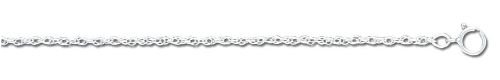 Solid Sterling Silver Rope Chain 18