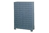 Steel Drawer Cabinet With 72 Drawers - 34-1/8'W X 12-1/4'D X 48-1/8'H