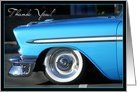 Thank You, Blue vintage car Card