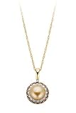 10kt. Yellow Gold, Freshwater Pearl and Diamond Fashion ... thumbnail