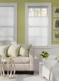 IMAGE OF YourBlinds 1' Value Pleated Shades - Linen w/Top Down Bottom Up and Privacy Liner - Pleated Shades