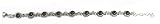 Native American Navajo Sterling Silver Multi Color Stone Bracelet
