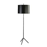 IMAGE OF Jonathan Adler Meurice Bronze with Black Shade Floor Lamp