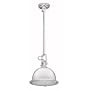 Dainolite 7035-9-PC Single Light Pendant with Metal Shade, Polished Chrome