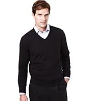XS Collezione Cotton Rich V-Neck Jumper with Cashmere