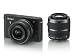 Nikon 1 J1 10.1 MP Digital Camera Body with 10-30mm & 30-110mm VR Lens (Black)