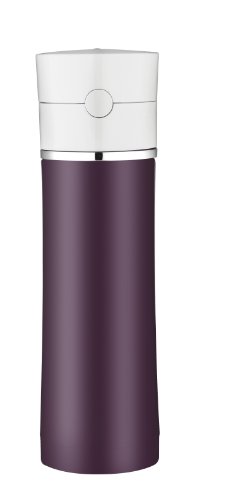 Thermos Sipp 18 Ounce Stainless Steel Tritan Hydration Bottle, Plum