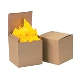 SHPGB666K - Kraft Gift Boxes, 6 x 6 x 6