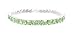 L. Erickson USA Squared Stone Swarovski Stretch Bracelet - Peridot Swarovski