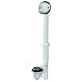 Keeney K63WDSBN Foot Lok Stop Style Bath Drain Kit with Plastic Tubing, Brushed Nickel