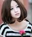 Female Non-mainstream Wig Repair Face Harsh Harsh Carved Pear Head Long Hair Fluffy Wig Short Hair F