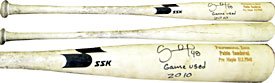 Pablo Sandoval Autographed / Signed 2010 Game Used Uncracked SSK Ash San Francisco Giants Bat