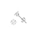 Sterling Silver Square Earrings - Stamping - 4 mm