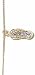 Signature Cubic Zirconia Sandal Anklet 18KT GOLD OVER STERLING