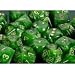 Chessex Dice: Polyhedral 7-Die Vortex Dice Set - Green w/gold