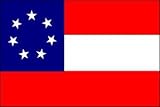 4 x 6 Feet 1st National Confederate Nylon - outdoor Historical Flags Made in US.