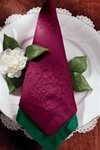 617-D24 Burgundy Irish Linen Dinner Napkins 17x17