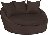 Avenue Six Roundabout Chocolate Low Circle Chair