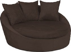 Avenue Six Roundabout Chocolate Low Circle Chair