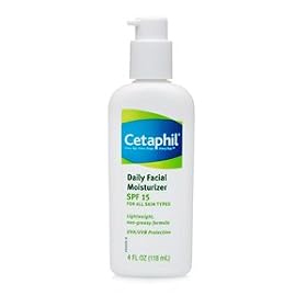 Cetaphil Daily Facial Moisturizer, SPF 15, Fragrance Free 4 fl oz (2 Pack)