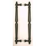 12 CTC Back To Back Passage Door Pull - Patine Black