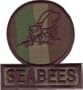 Embroidered O.D. Seabee Patch for BDU's