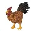 Dollhouse Miniature Rooster with a Black Tail