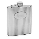 Zoot Suit Striped Hip Flask (Engravable)