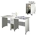 Venture Horizon Craft Table 1141WH (White) (35"H x 76"W x 36"D)