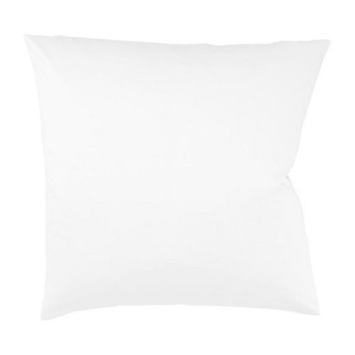 fleuresse Kissenbezug 9100-1000, 80x80 cm colours Uni Mako Satin, Farbe Wei&szlig;, 100% Baumwolle, mit Rei&szlig;verschluss