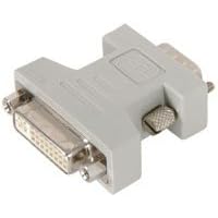 DVI-I socket to VGA plug adaptor
