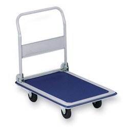 Sparco Products Folding Platform Truck,330 lb,18-1/8x29x29-1/2,Blue/Gray