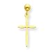 14k Post Cross Earrings