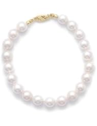 Akoya Pearl Bracelet Grade AAA 7-7.5mm 14k Yellow Gold Pearl Clasp 7 or 8-inch Lengths