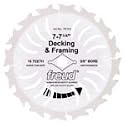 Freud TK103 Avanti 7-1/4-Inch 16 Tooth ATB Thin Kerf Framing and Decking Saw Blade with 5/8-Inch and Diamond Knockout Arbor