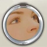 Compact Plain Mirror with 7X Magnifying Reading Lens Cover