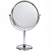 Beauty : Irving Rice 6 1/2"x 11 1/2" Polished Chrome Stand Mirror #EX194-C