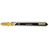 Bosch 111C 4-Inch 8-Tooth Jig Saw Blade, 5-Pack